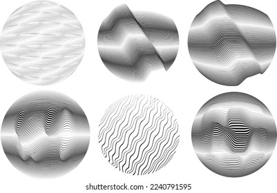 Art composition with lines .Modern art design .Design elements set .Transition speed lines .Bauhaus art style .Geometric shape. Wall art .
