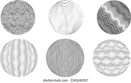 Art composition with lines .Modern art design .Design elements set .Transition speed lines .Bauhaus art style .Geometric shape. Wall art .