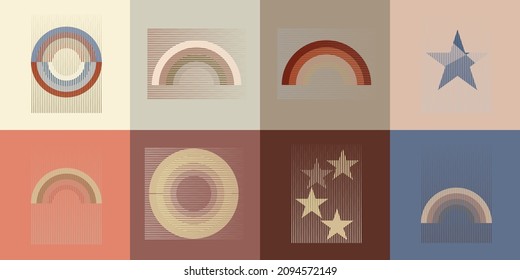 Composición de arte .Diseño de arte moderno .Bandas vectoras negras .Líneas de velocidad de transición .Estilo Bauhaus .Forma geométrica. Arte mural.