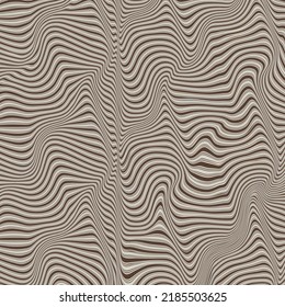 Kunstkomposition mit gewellten Linien .Modernes Kunstdesign .Neutrale Farbstreifen .Transition Circle Linien .Bauhaus Art .Geometrische Form. Wall Art.