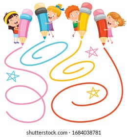 Art Concept Design With Funny Character