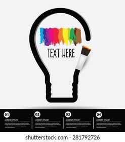 Art concept. Paint brush. vector Illustration.
