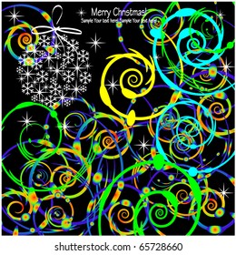 art contour spiral background