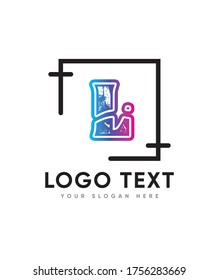 Modelo de logotipo L tipo de letra básica de arte, logotipo vectorial para identidad empresarial y de empresa 
