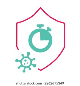 A art of a covid-19 vector illustration on white background