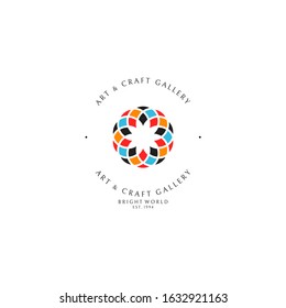 Art And Craft Gallery. Logo Template