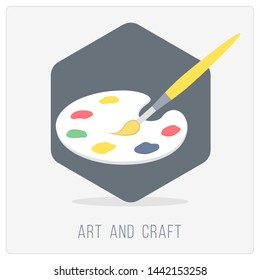 Art and Craft Icon Concept