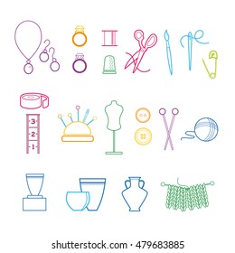Art and Craft Icon Set