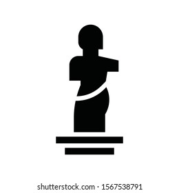art and craft related sculpture vector with solid design
