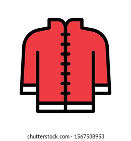 art and craft related vector jacket with filled style