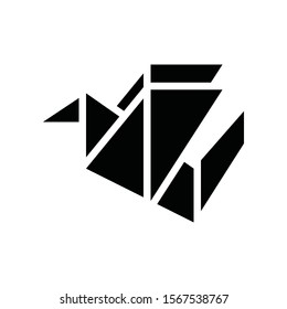 art and craft related vector paper cut shape with solid design