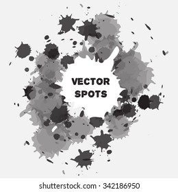 Art, creative and design background with spots. Vector