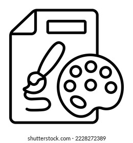 Arte, creativo, herramienta Conceptos modernos diseño plano, concepto de ilustración vectorial de calidad premium. Símbolo vector.