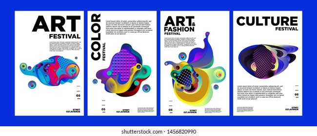 Art, Culture, and Fashion Colorful Illustration Poster. Abstract Illustration for festival, exhibition, event, website, landing page, promotion, flyer, digital and print.
