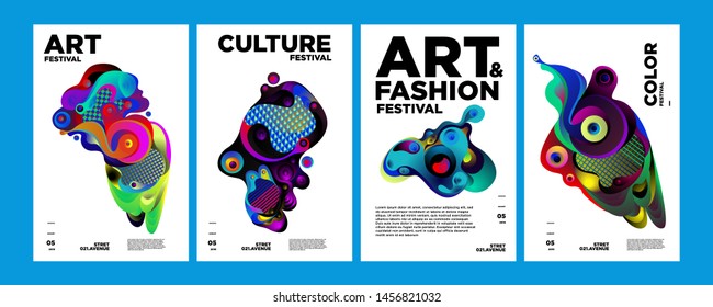 Art, Culture, and Fashion Colorful Illustration Poster. Abstract Illustration for festival, exhibition, event, website, landing page, promotion, flyer, digital and print.
