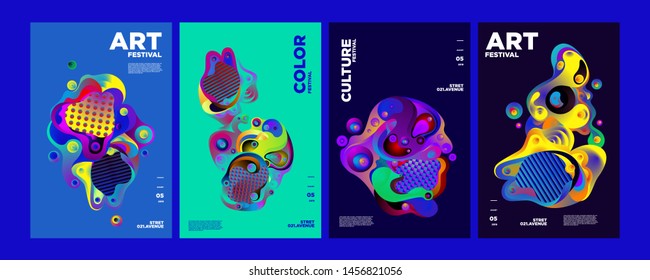 Art, Culture, and Fashion Colorful Illustration Poster. Abstract Illustration for festival, exhibition, event, website, landing page, promotion, flyer, digital and print.
