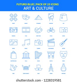 Art and Culture Icons - Futuro Blue 25 Icon pack