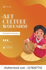 Art Culture Workshop Flyer Design Template.