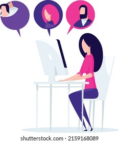 A art of a customer contact