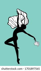 In art, dance is like a beautiful flower