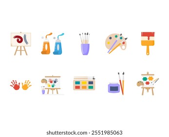 Art Day Design Element Set 