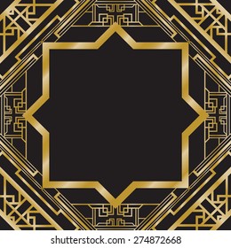 art deco abstract background