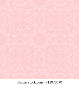 art deco abstract floral seamless pattern . rose color monochrome vector illustration