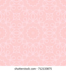 art deco abstract floral seamless pattern . rose color monochrome vector illustration