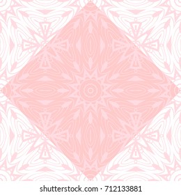 art deco abstract floral seamless pattern . rose color monochrome vector illustration