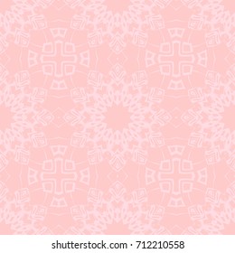 art deco abstract floral seamless pattern . rose color monochrome vector illustration