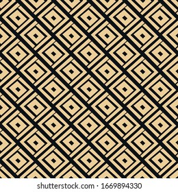 Art deco abstract seamless pattern. Vector vintage background with rhombuses
