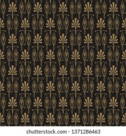 Art deco background, dark wallpaper, vector image