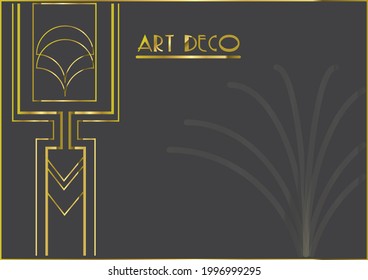 Art deco background pattern,art deco layouts, multiple layouts,art deco frame