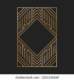 Art Deco Background, Art Deco Style, Art Deco Wallpaper, Podcast Template, Podcast Background, Podcast Wallpaper, UI Design, Line Design, Line Frame, Abstract Lines, Abstract Background, Vector