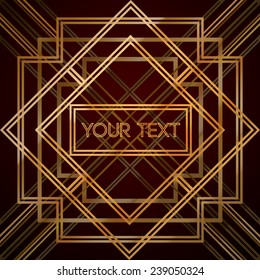 Art Deco Background With Text