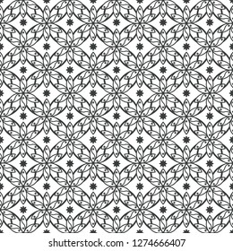 Art Deco Batik Seamless Pattern Decorative Background