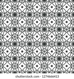 Art Deco Batik Seamless Pattern Decorative Background