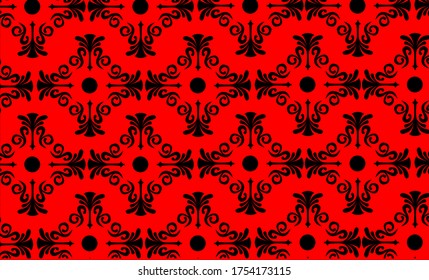 Art Deco Batik Seamless Pattern Decorative Background