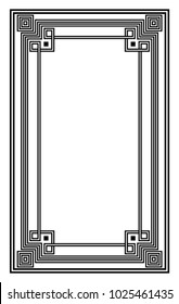 Art Deco black decorative frame