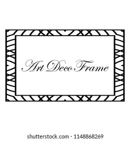 Art Deco black ornamental vintage decorative frame