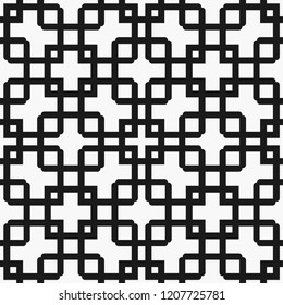 Art deco black and white texture. Seamless geometric pattern