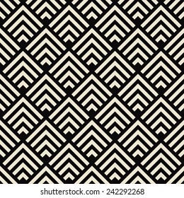 Art Deco Black White Texture Seamless Stock Vector (Royalty Free ...