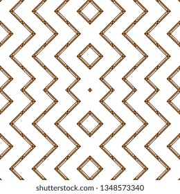 Art deco brown line border pattern