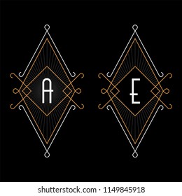 Art Deco Card Set (Live Stroke Path)