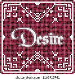 Art Deco ceramic pattern decoration