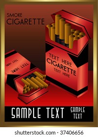 art deco cigarrete vector