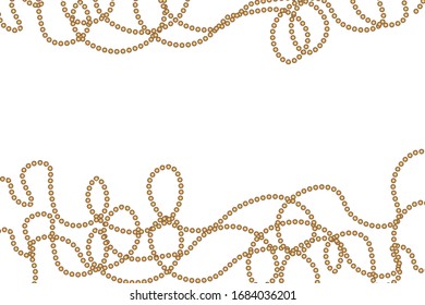 Art deco design. Abstract white background with geometric golden ornament. Vintage decorative wavy texture. Modern stylish luxury illustration for wallpaper, web page. Copy space. 