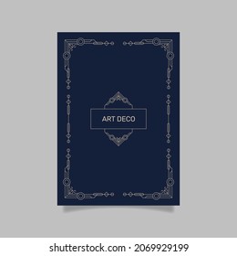 Art deco design cover template. - Vector.
