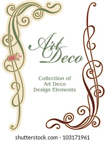 Art Deco Design Element - Corner
