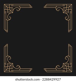 Art Deco Design Frame. - Vector.